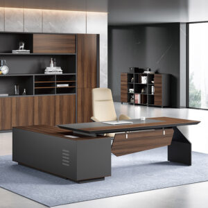 Pengpai Modern Wooden Standard L Shape Office Table Desk for Home Office Furniture Sets