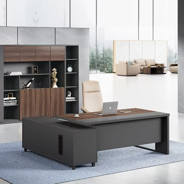 Boss Executive Office Desk Modern Designer Wooden L Shape Office Table Wholesale Modern Executive Desk - 图片 4