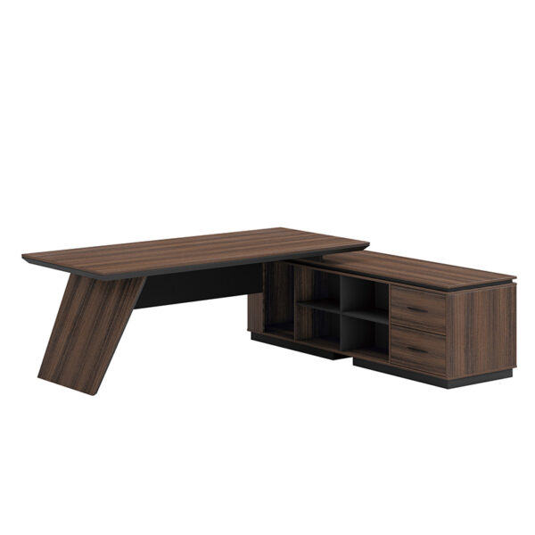 Factory Sale L Shaped Office Furniture Modern Manager Office Desk CEO Executive Office Table - 图片 3