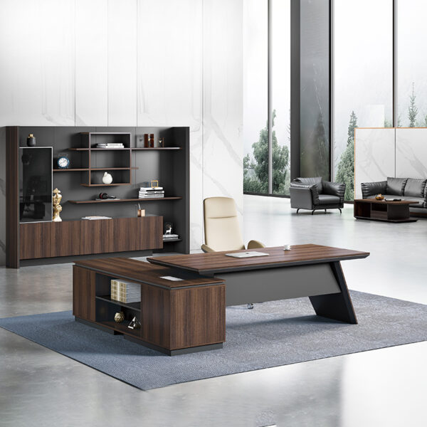 Factory Sale L Shaped Office Furniture Modern Manager Office Desk CEO Executive Office Table