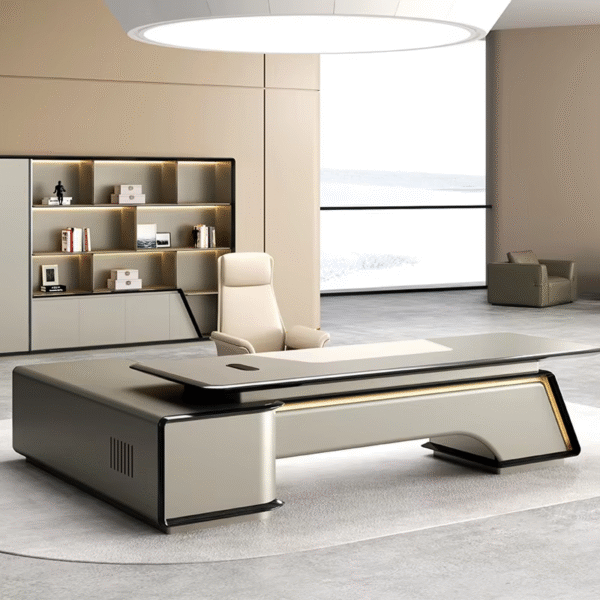 Ceo Luxury Modern Design Executive Office Desk Furniture Boss Desk Modern Designer Wooden Boss  Office Table Computer Desk - 图片 2