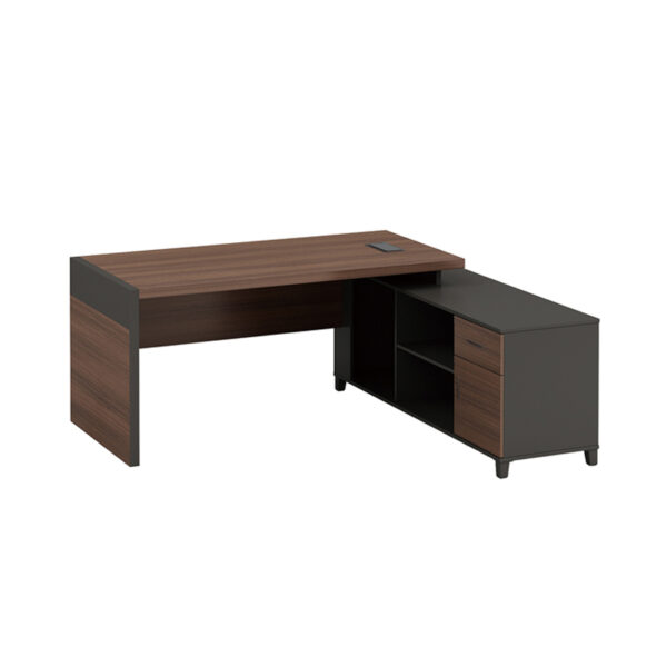 Pengpai Wooden Office Desks Design Modern Latest Staff Executive Office Table Homeuse Table - 图片 3