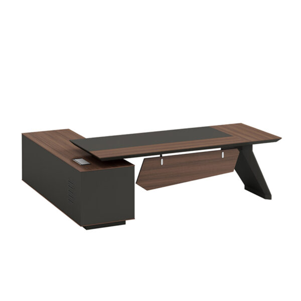 Pengpai Modern Wooden Standard L Shape Office Table Desk for Home Office Furniture Sets - 图片 3