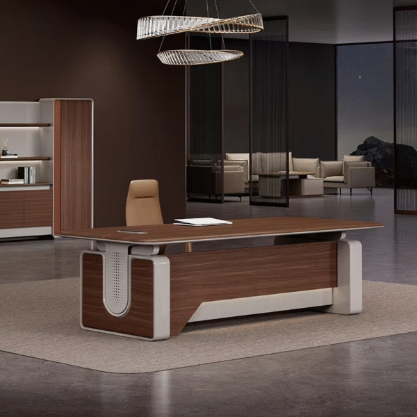 Best Selling Office Desk Modern L-shape Executive Desk for Ceo Office Furniture Commercial Furniture - 图片 2