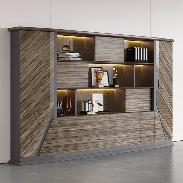 Contemporary Office Furniture Corner Chairman Ceo Boss Luxury L Shaped Office Table Set Executive Working Desk - 图片 3