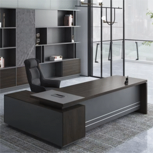 Modern Luxury Office Furniture Ceo Boss Executive Mdf Computer Table L Shaped Office Desk