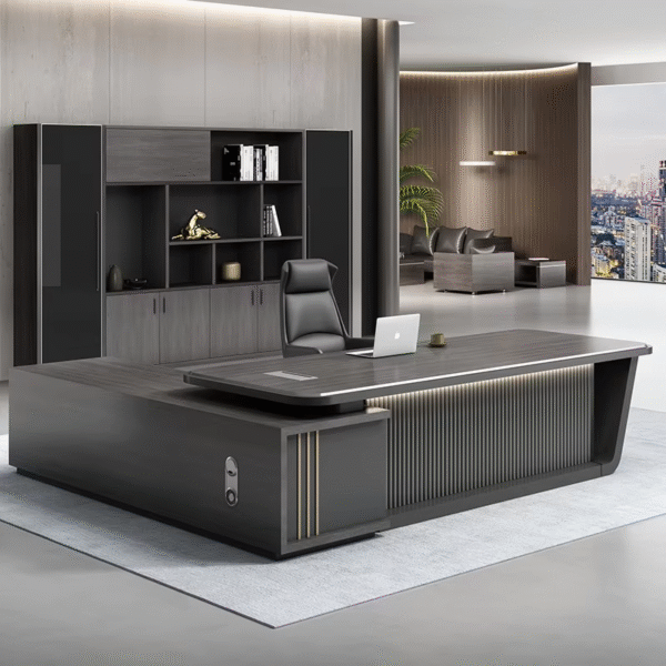 Luxury Big Boss Desk Table Design Home Office Furniture Executive Office Table Office Desk - 图片 2