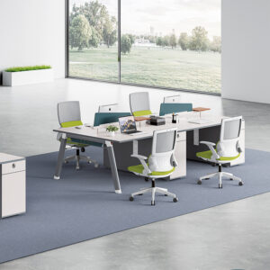Modern MFC MDF Board Call Center Workstation 2 Seater Workstation Furniture Cheep Office Workstation