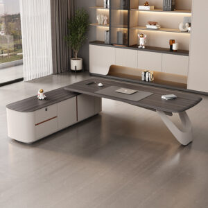 Luxury Office Furniture L Shaped Manager Executive  Table Desk and Chair Chairman Office Desks