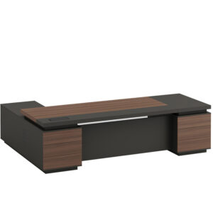 Elegant and refined wooden executive desk suitable for luxurious modern offices