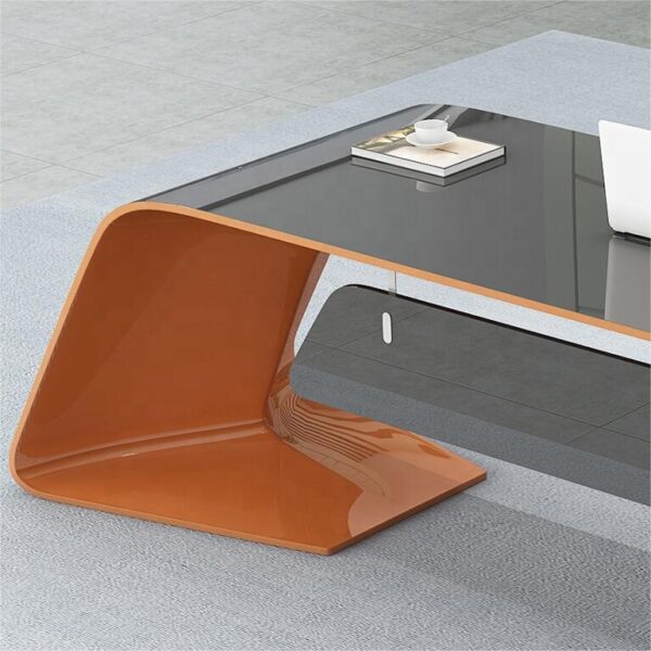 Mdf Commercial Office Furniture Luxury Executive Office Table Set L Shape Ceo Office Desk - 图片 3