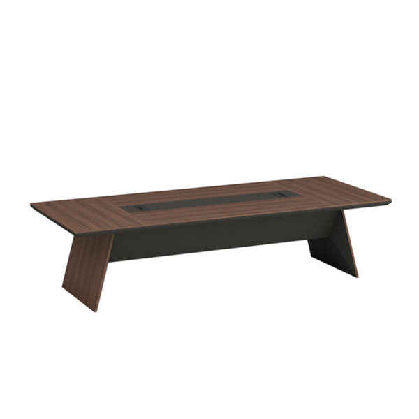 Custom Office Furniture 12 Persons Office Conference Table with Oblique Legs - 图片 3