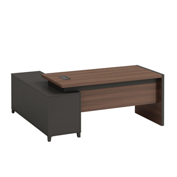 Pengpai Wooden Office Desks Design Modern Latest Staff Executive Office Table Homeuse Table - 图片 4