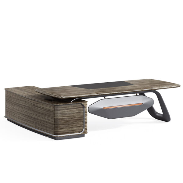Pengpai Modern Wooden Veneer Manager Executive Desk Luxury CEO Desk Office Executive Table - 图片 4