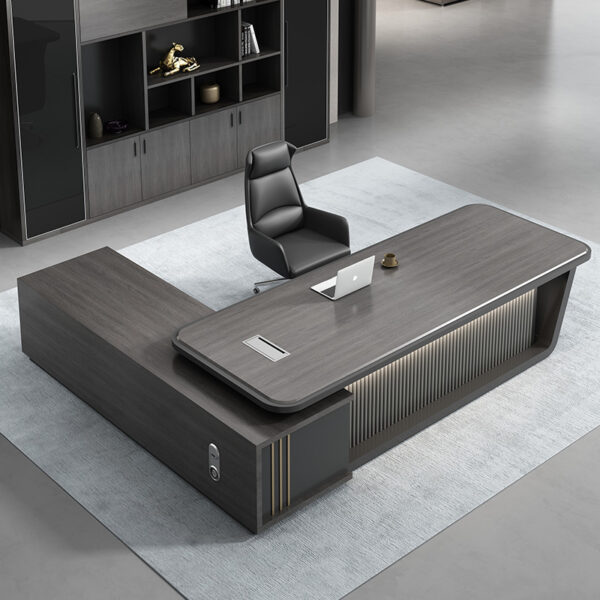 Luxury Big Boss Desk Table Design Home Office Furniture Executive Office Table Office Desk - 图片 3