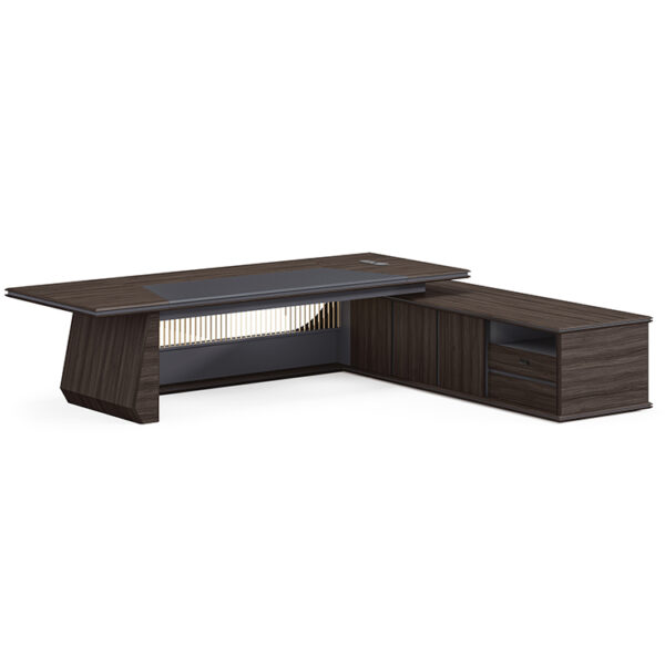 High Quality New Executive Furniture Set Secretary Office Table Modern L Shaped Boss Computer Desk Office Desk - 图片 4