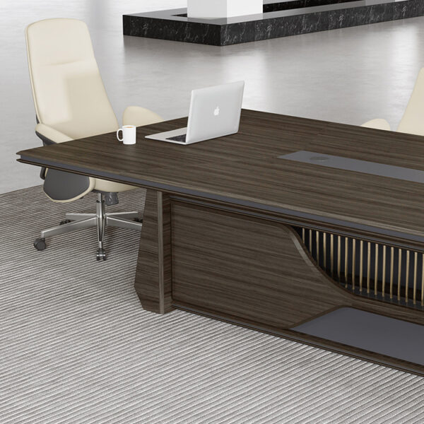 Modern Veneer Office Desk Meeting Room Boardroom Conference Meeting Table - 图片 3