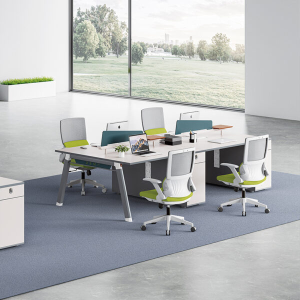 Modern MFC MDF Board Call Center Workstation 2 Seater Workstation Furniture Cheep Office Workstation - 图片 3