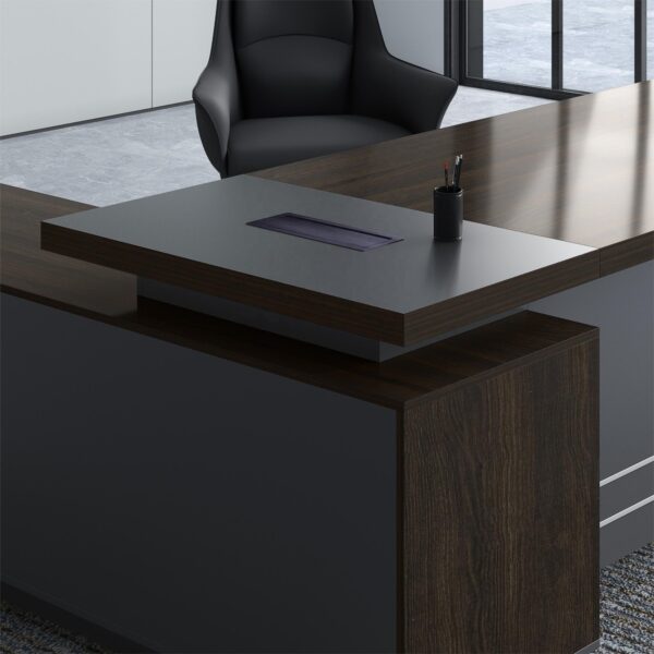 Modern Luxury Office Furniture Ceo Boss Executive Mdf Computer Table L Shaped Office Desk - 图片 3