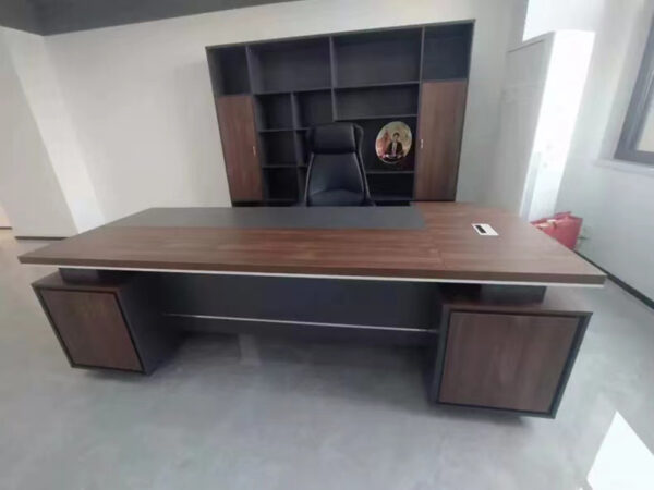 CEOLUX Luxury Modern Executive Office Desk Wooden Boss Desk with Extendable and Convertible Design Features - 图片 3