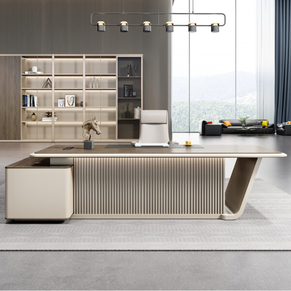 Modern CEO Director Office Table Luxury Executive Desk Office Furniture L Shape Executive Office Desk - 图片 3