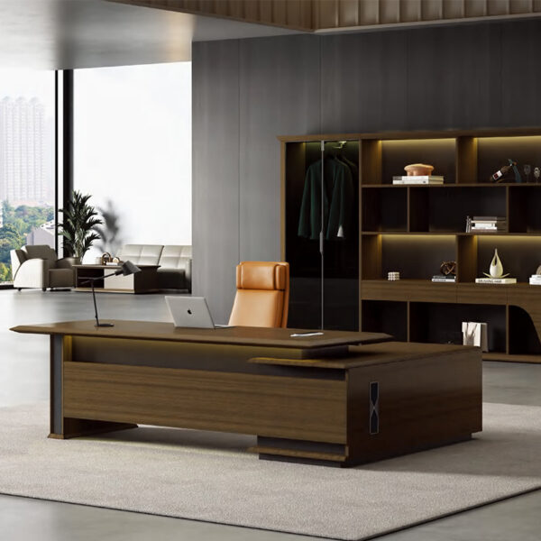 Modern New Office L-shaped Boss Desk Large Office Desk Executive Ceo  Study Desk Computer  Ceo Office Table - 图片 2