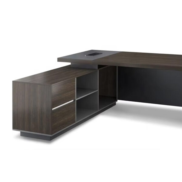 Modern Luxury Office Furniture Ceo Boss Executive Mdf Computer Table L Shaped Office Desk - 图片 4