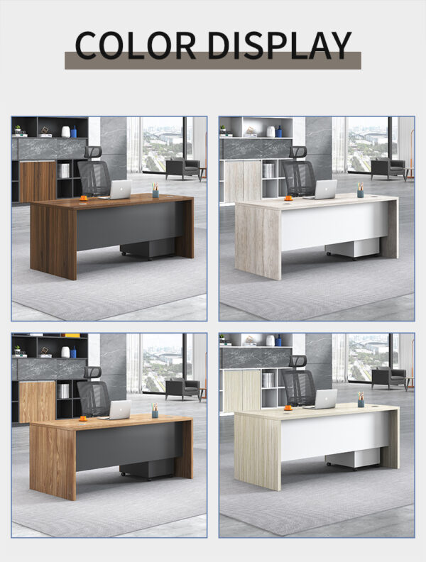 Escritorio De Oficina Oem Office Furniture Modern Wooden Table Director Computer Executive Manager Desk - 图片 4