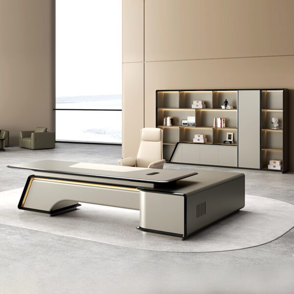 Ceo Luxury Modern Design Executive Office Desk Furniture Boss Desk Modern Designer Wooden Boss  Office Table Computer Desk - 图片 4