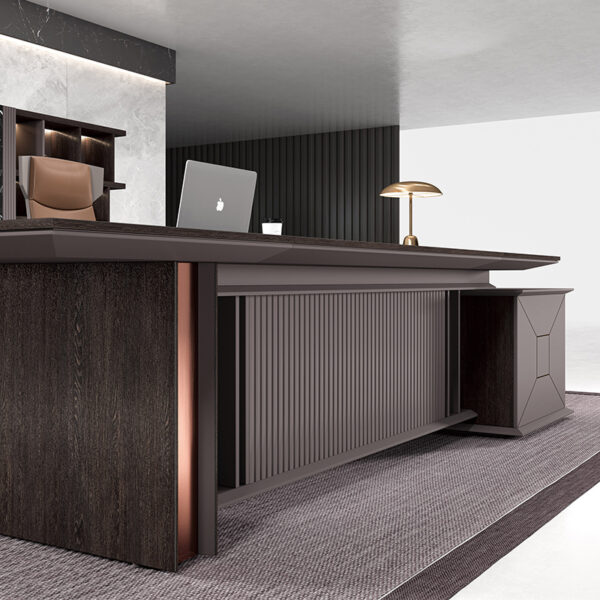 China Wholesale Executive Commercial Office Furniture Classic Wooden Style Luxury Ceo Boss Office Table Desk - 图片 4