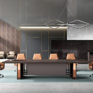 Modern Design E1 Grade Mfc Board 10 Person Office Furniture Meeting Room Conference Desk