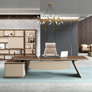 High End Luxury Office Furniture L Shape Design Strong Home Executive Boss Manager Office Desk