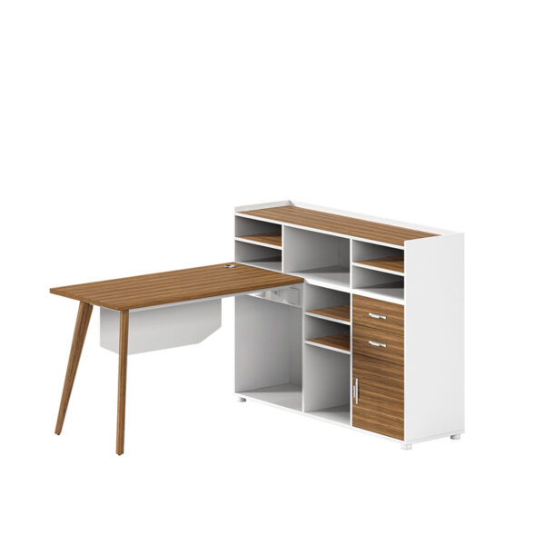 PENGPAI Useful L Shape Furniture Workstation for Office Building One Person Workstation Office Desk - 图片 4