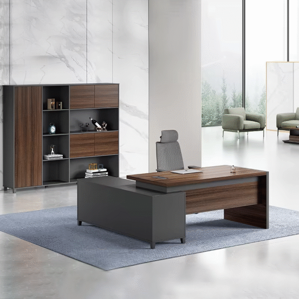 Boss Executive Office Desk Modern Designer Wooden L Shape Office Table Wholesale Modern Executive Desk - 图片 6