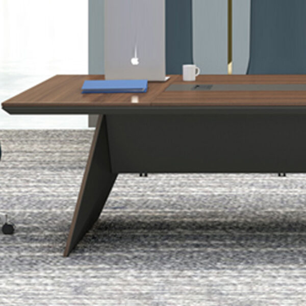 Custom Office Furniture 12 Persons Office Conference Table with Oblique Legs - 图片 4
