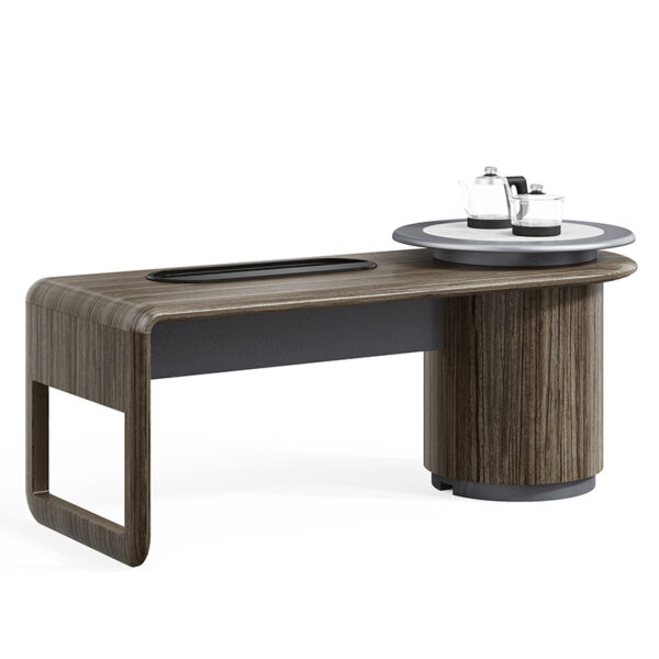 Contemporary Office Furniture Corner Chairman Ceo Boss Luxury L Shaped Office Table Set Executive Working Desk - 图片 5