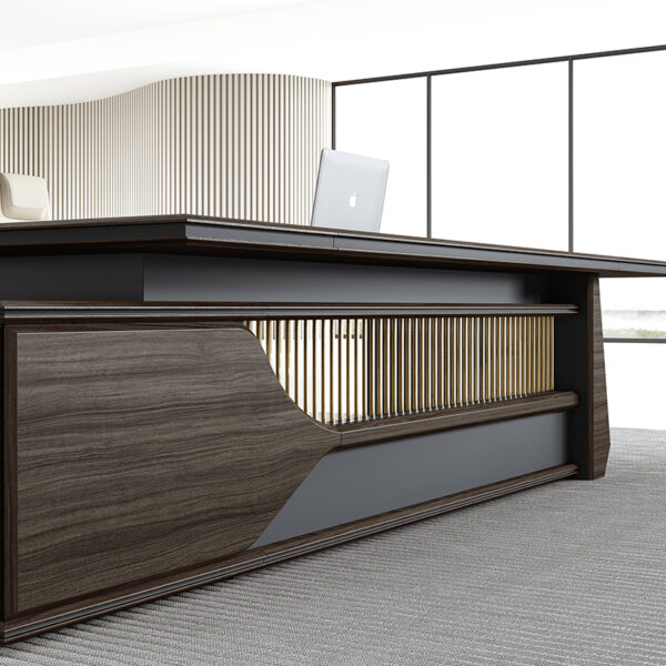 High Quality New Executive Furniture Set Secretary Office Table Modern L Shaped Boss Computer Desk Office Desk - 图片 5