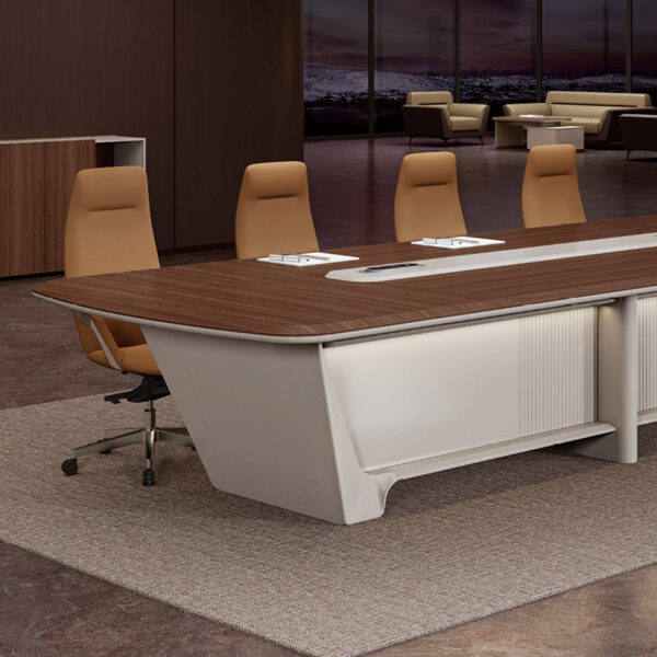 Gloss Conference Table Conference Room Furniture Modern Office OEM Conference Desk Meeting Table - 图片 5
