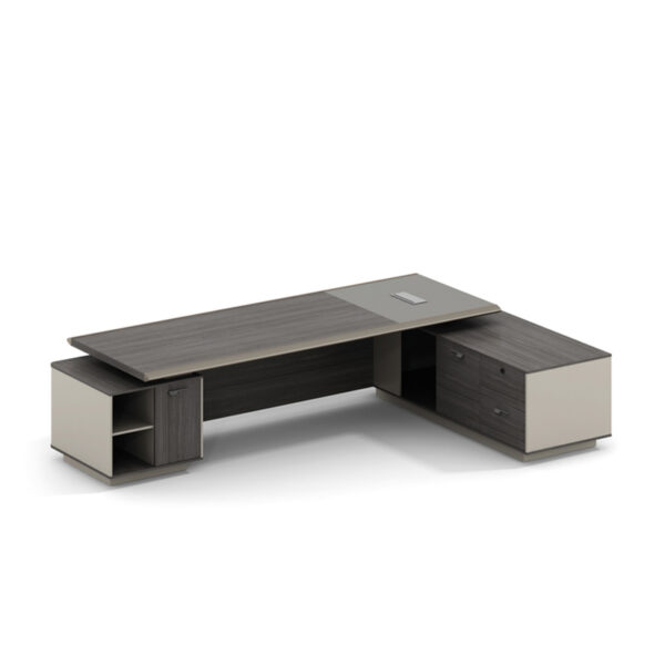 High End Luxury L Shape Office Furniture Modern Design Executive boss Working Table Desk - 图片 4