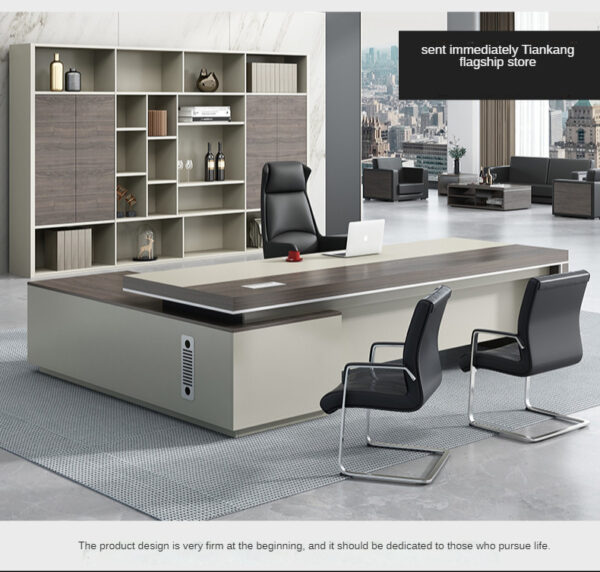 Modern Office Furniture Table Executive Office Desk Commercial Furniture in Wood - 图片 4