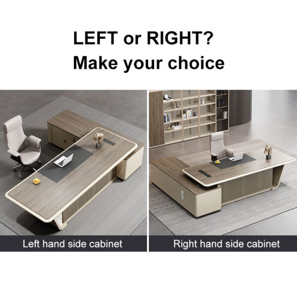 Modern CEO Director Office Table Luxury Executive Desk Office Furniture L Shape Executive Office Desk - 图片 4
