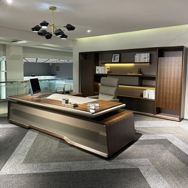 Classic Executive Desk Office Table Work L Shape Office Management Desk - 图片 4