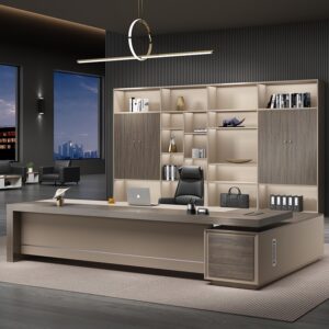 Office Furniture Luxury CEO Manager Office Table L Shaped Modern Working Office Furniture Desk