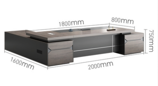 Modern Convertible L-Shaped Office Desk Commercial Furniture for CEO Executive Furniture for Manager's Private Office Desk - 图片 5