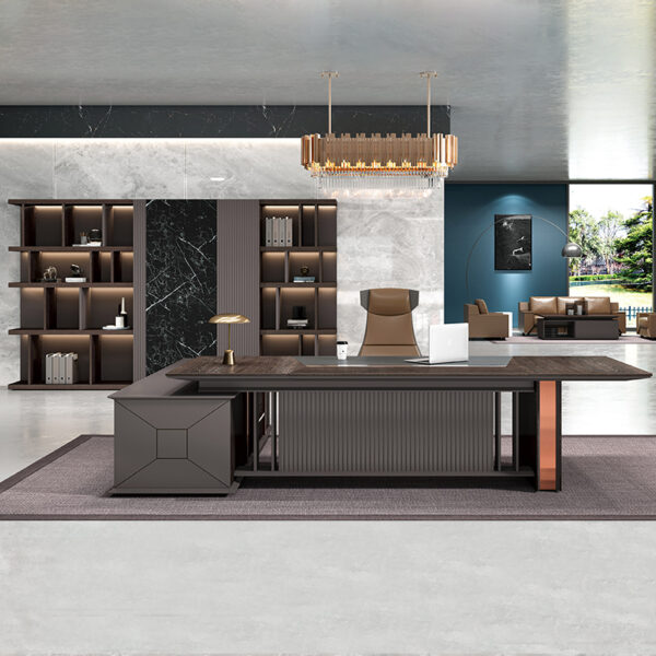 China Wholesale Executive Commercial Office Furniture Classic Wooden Style Luxury Ceo Boss Office Table Desk - 图片 5