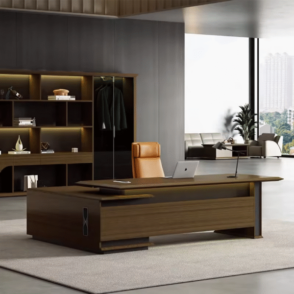 Modern New Office L-shaped Boss Desk Large Office Desk Executive Ceo  Study Desk Computer  Ceo Office Table - 图片 5