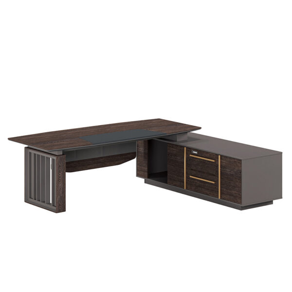 Executive Table L Shape Melamine Manager Table Executive Office Modern Desk - 图片 5