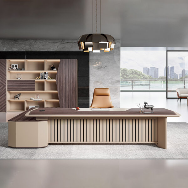 China Wholesale Executive Commercial Office Furniture Classic Wooden Style Luxury Ceo Boss Office Table Desk - 图片 7