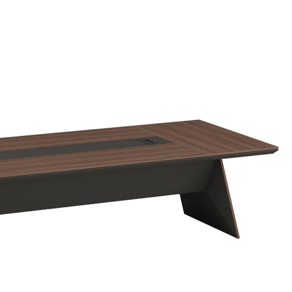 Custom Office Furniture 12 Persons Office Conference Table with Oblique Legs - 图片 5
