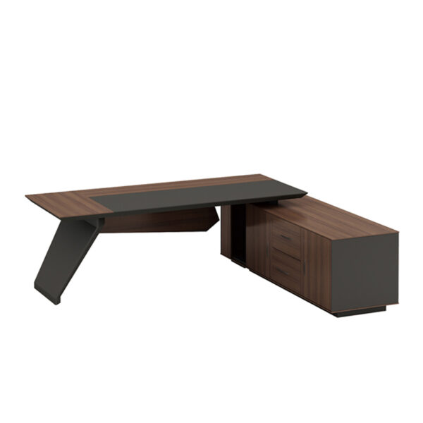 Pengpai Modern Wooden Standard L Shape Office Table Desk for Home Office Furniture Sets - 图片 5